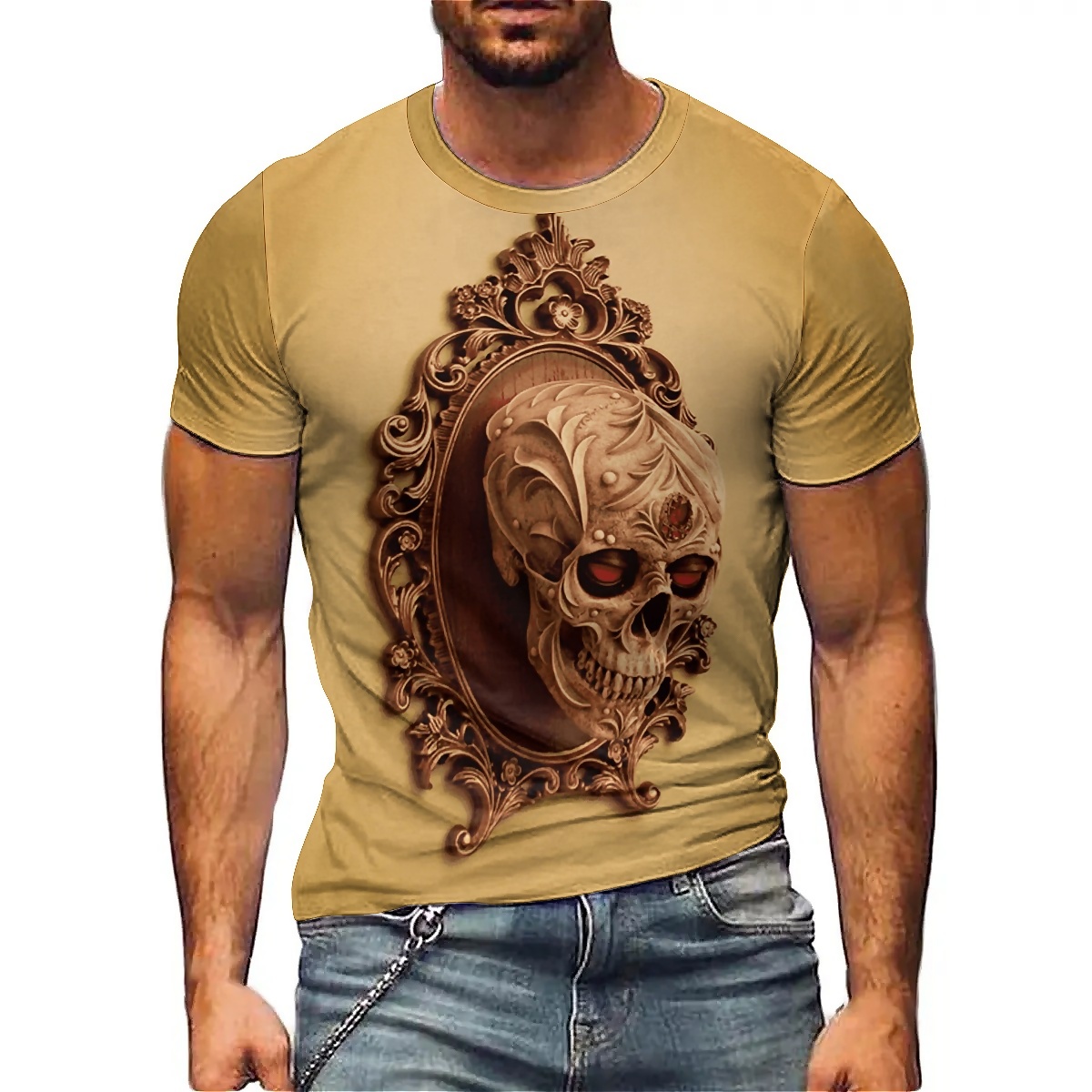 Outdoor Youth Adventure - Camiseta masculina de manga curta impressa