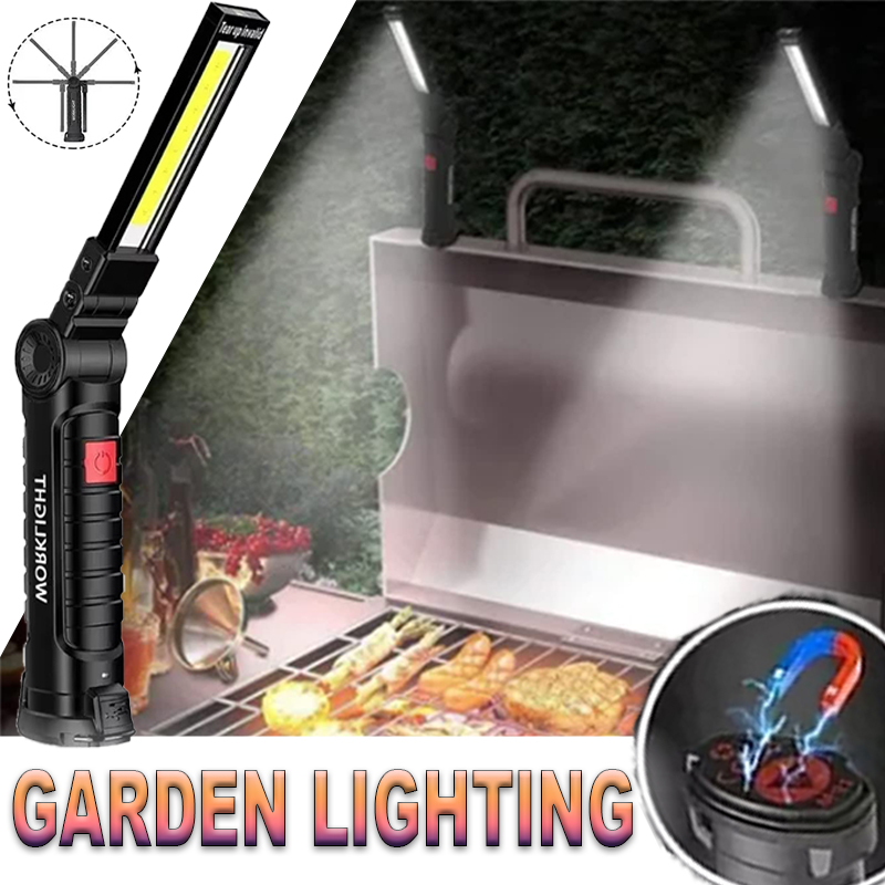 Outdoor Adventure Trips - Lanterna led portátil com gancho magnético,
