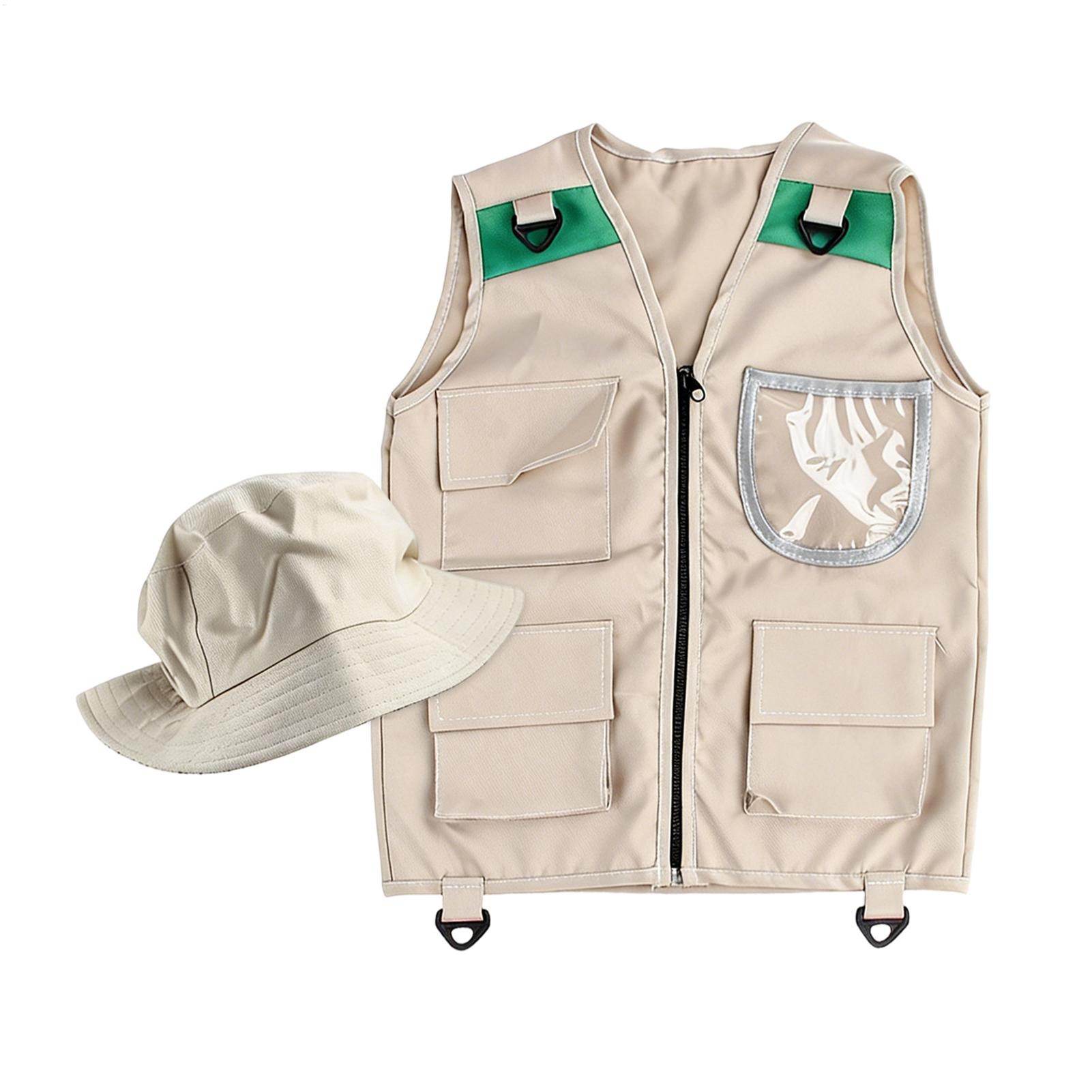 Outdoor Adventure Kids Party - Colete e Chapéu de Fantasia Infantil,