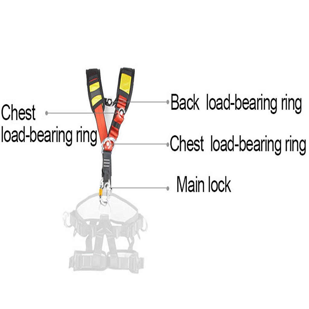 Harness Climbing Adjustable - Alça de Ombro Fofa para Equipamentos