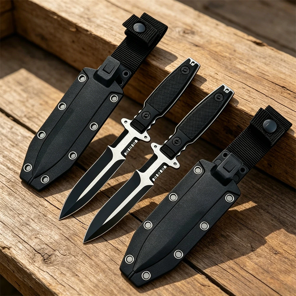 Survival Knife Full Tang - Faca de Sobrevivência Portátil com Lâmina