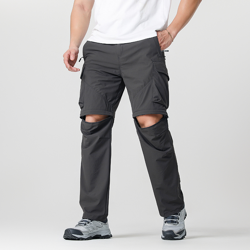 Outdoor Adventure Travel - Calça conversível de caminhada cargo masculina,