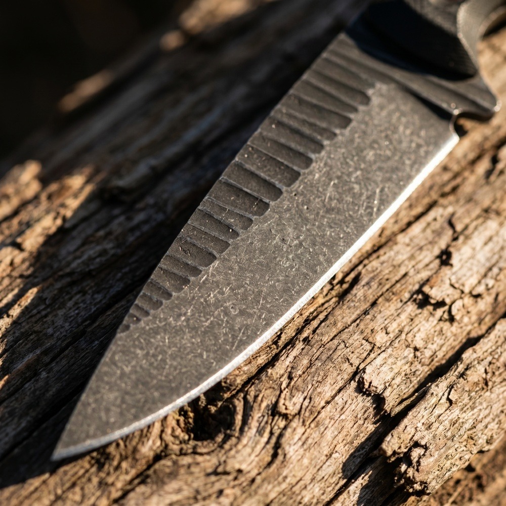Faca Bushcraft Full Tang com L - Survival Knife Full Tang avaliação e preço