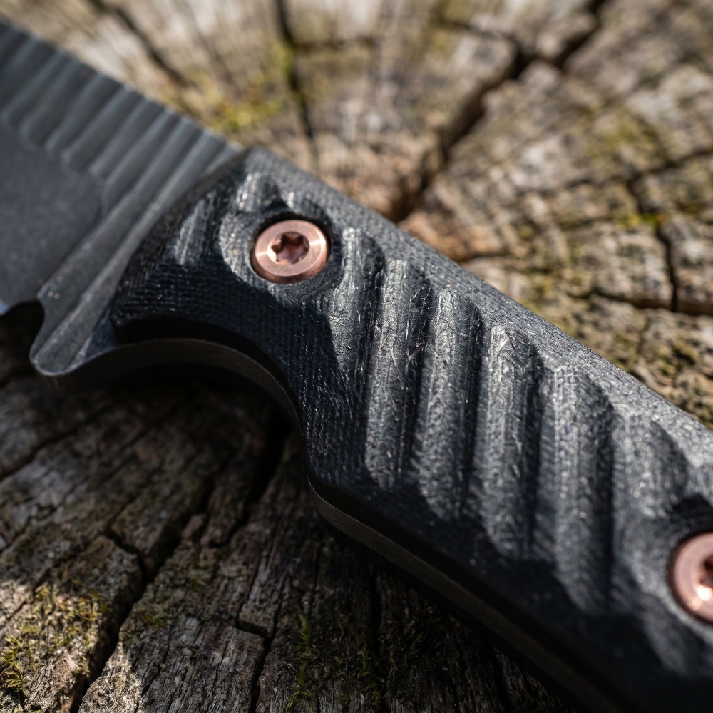 Faca Bushcraft Full Tang com L - Survival Knife Full Tang avaliação e preço