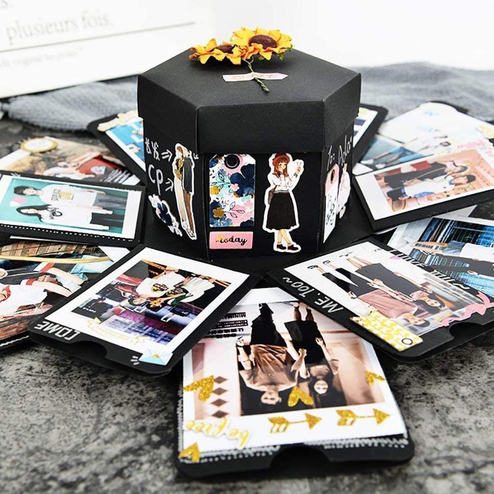 Diy explosão álbum de fotos ca - Outdoor Adventure Box avaliação e preço