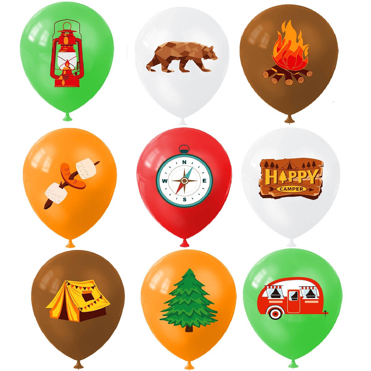 9 pçs balão de acampamento fel - Outdoor Adventure Kit avaliação e preço