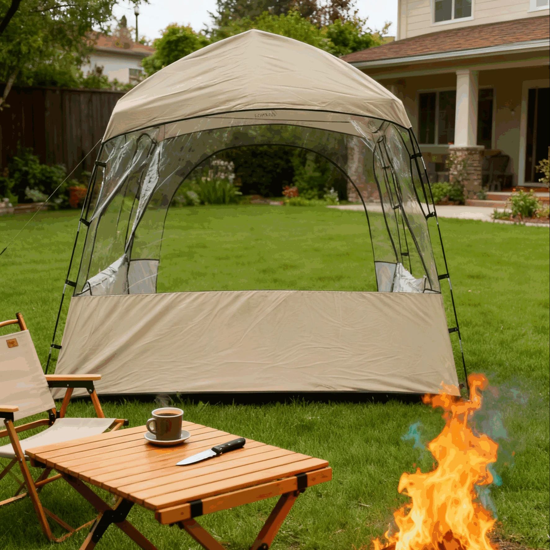Jardins, pátios, aventuras ao  - Outdoor Adventure Dome Shelter avaliação e preço